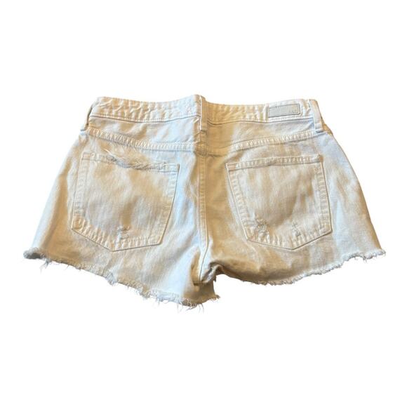 Abercrombie & Fitch White Jean Shorts Size 27/4 - Picture 4 of 4